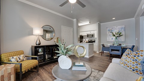 Living Room With Kitchen at Mason, Texas